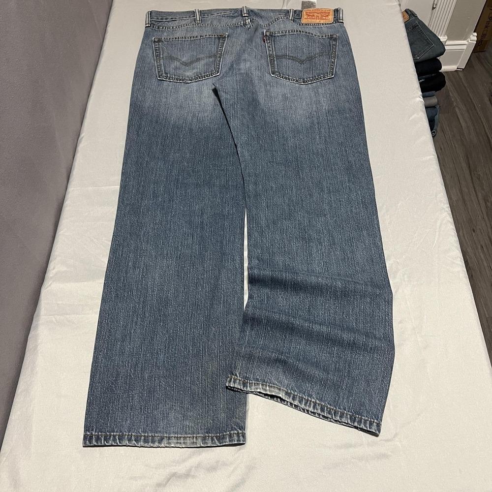Levis 559 Relaxed Straight Jeans Mens‎ 38x32 Blue Medium Wash Denim Casual